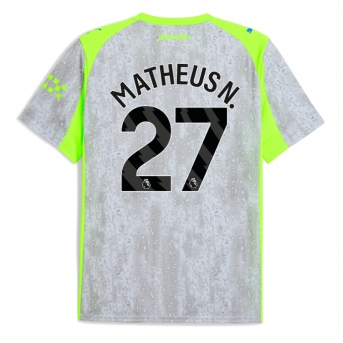Billige Fotballdrakt Manchester City Matheus Nunes #27 Replika Tredjedrakt 2025-26 Kortermet